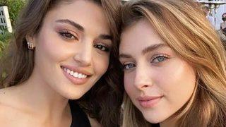 Hande Erçel'in ablası Gamze Erçel derin göğüs dekolteli paylaşımıyla büyüledi! Beyazlar içinde paylaştı