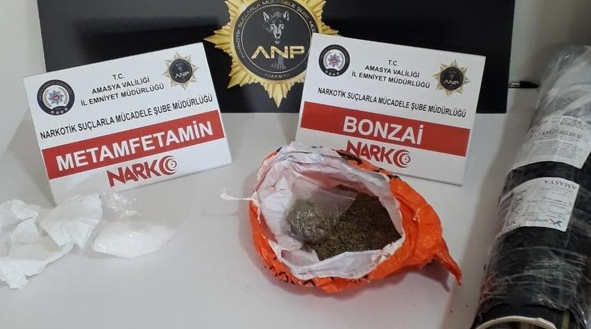 Amasya'da uyuşturucu operasyonunda 4 şüpheli tutuklandı