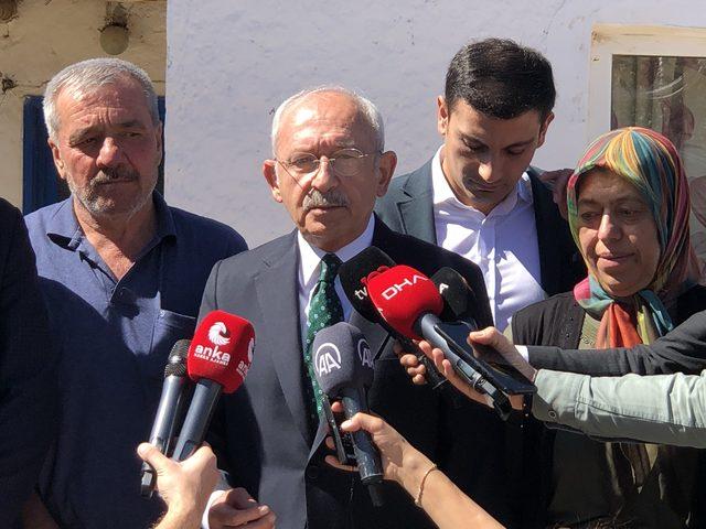 CHP Genel Başkanı Kılıçdaroğlu'ndan Fethi Şahin'in ailesine ziyaret