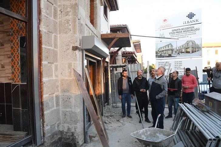 Isparta'da 461 yıllık Tarihi Üzüm Pazarı'nın restorasyonunda sona yaklaşıldı G3