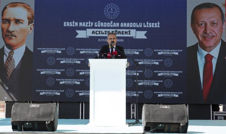 Milli Eğitim Bakanı Özer, Ersin Nazif Gürdoğan Anadolu Lisesi açılışında  konuştu: G3