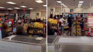 Marketi talan ettiler! Hırsızların tezgahın üzerinde twerk yaptığı anlar sosyal medyada gündem oldu