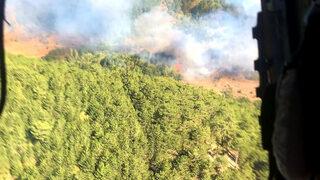 Kütahya'da çıkan orman yangınına müdahale ediliyor