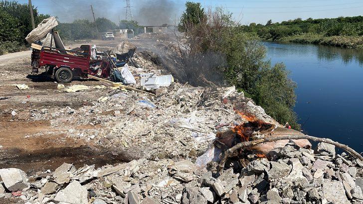 Seyhan Nehri kıyısında hafriyat ve atık kirliliği G2