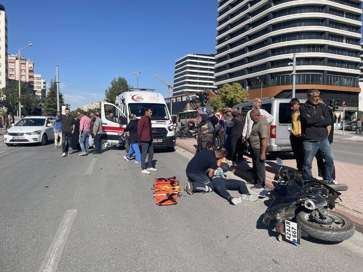 Konya'da çarpışan motosikletlerin sürücüleri yaralandı G2
