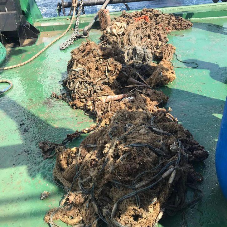 Marmara ve Ege denizlerinden 12 bin metrekare hayalet ağ çıkarıldı G5