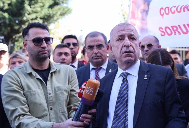 Ümit Özdağ, Samet Gül'ün öldüğü okulun önünde basın açıklaması yaptı