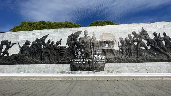 Çanakkale'de bulunan Şehitler Abidesi Tören Alanı'ndaki "Vatan ve Milli Mücadele Anıt Rölyefi" restore ediliyor G2