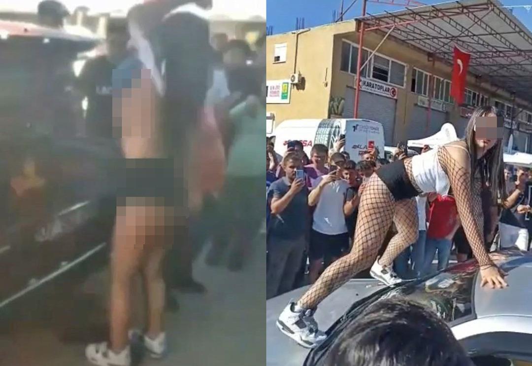 Drift festivalindeki m&uuml;stehcen g&ouml;r&uuml;nt&uuml;ler &ccedil;ok konuşulmuştu! Dans&ccedil;ılardan da tepki geldi: Fotoğraf &ccedil;ekerken dokunmalarına bile... 