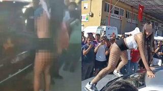 Drift festivalindeki müstehcen görüntüler çok konuşulmuştu! Dansçılardan da tepki geldi: Fotoğraf çekerken dokunmalarına bile... 