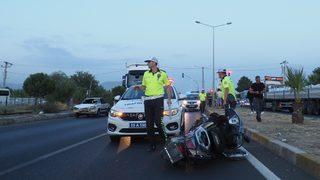 Aydın'da otomobilin çarptığı motosikletin sürücüsü öldü