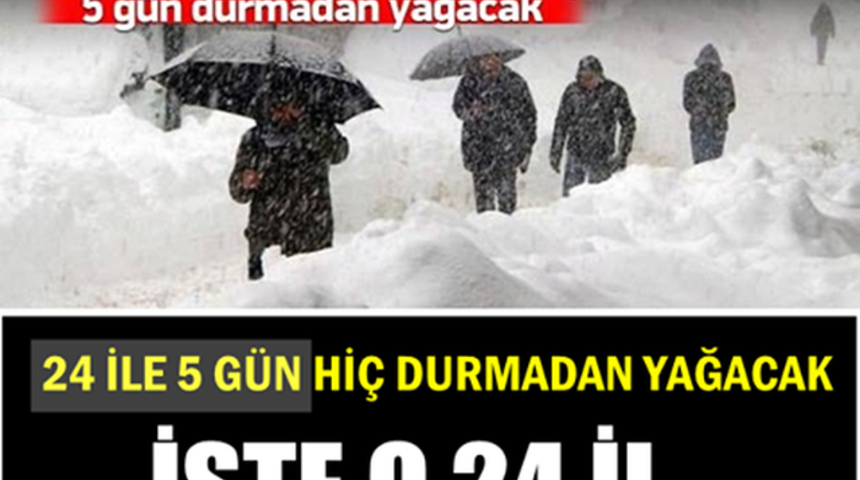 Meteoroloji Uyardı O İller'de Kar Yağışı İşte O İller