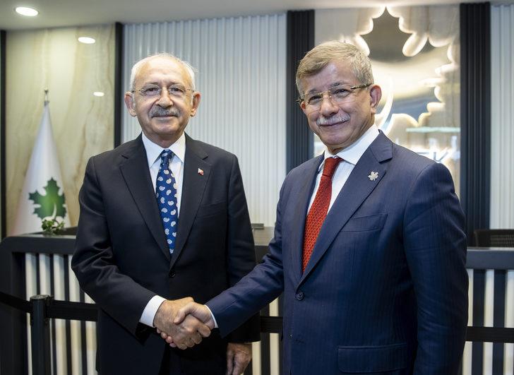CHP Genel Başkanı Kılıçdaroğlu, Gelecek Partisi Genel Başkanı Davutoğlu ile görüştü G2