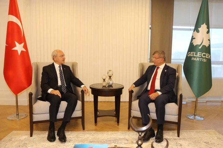 CHP Genel Başkanı Kılıçdaroğlu, Gelecek Partisi Genel Başkanı Davutoğlu ile görüştü G4
