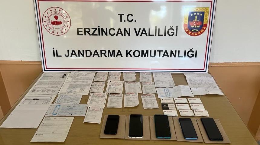 Erzincan'da tefecilik operasyonunda 5 şüpheli yakalandı