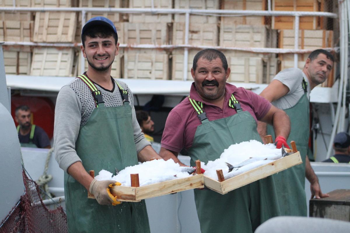 Batı Karadenizli balık&ccedil;ılar limana bol palamutla d&ouml;nd&uuml;