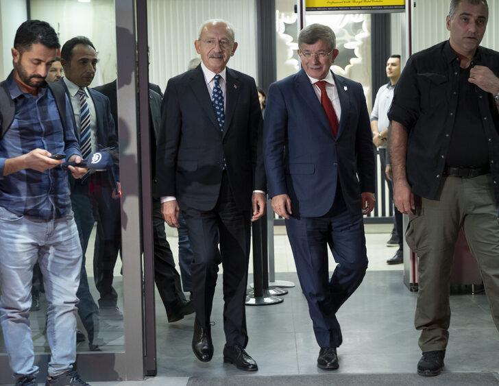 CHP Genel Başkanı Kılıçdaroğlu, Gelecek Partisi Genel Başkanı Davutoğlu ile görüştü G5