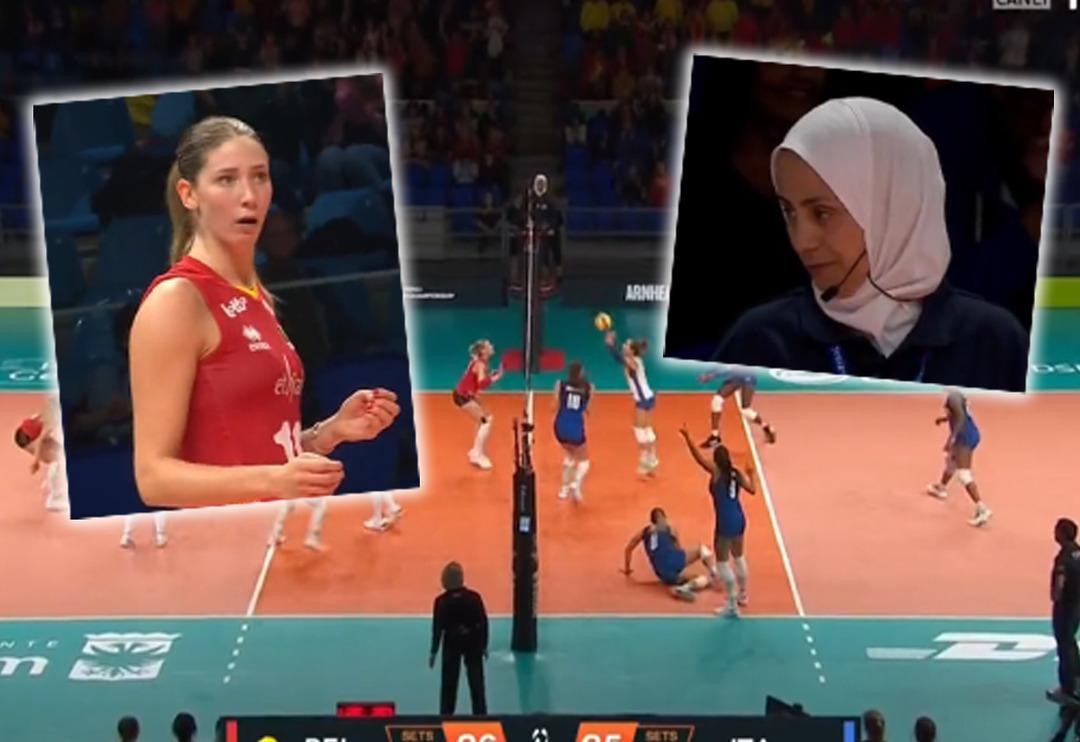 Bel&ccedil;ika-İtalya ma&ccedil;ında skandal hata! Ma&ccedil;ın hakemi bile şaştı kaldı...