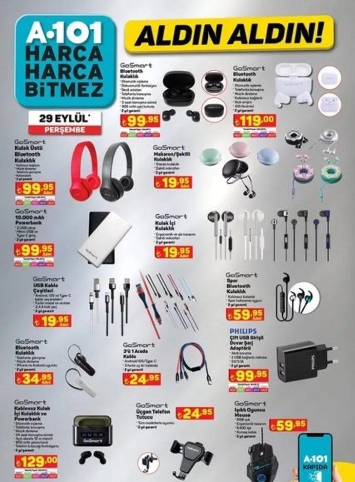 A101 29 Eylül 2022 aktüel ürünler kataloğu! A101'de bu hafta hangi ürünler indirimde? G5