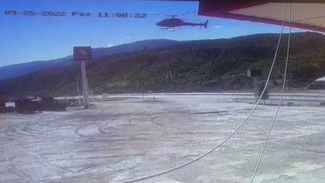 Sivas'ta şaşkına çeviren olay! Helikopter, akaryakıt istasyonuna inip yakıt aldı