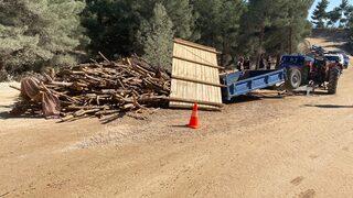 Denizli'de traktör römorkunun altında kalan kadın öldü
