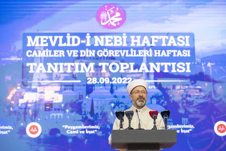Erbaş, Camiler ve Din Görevlileri ile Mevlid-i Nebi Haftası tanıtım toplantısında konuştu: G1
