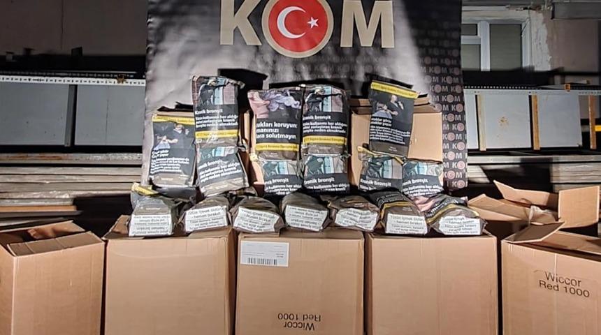 Kocaeli'de 158 kilogram kaçak tütün ele geçirildi