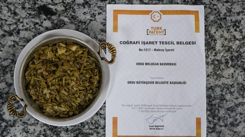 "Ordu melocan kavurması" coğrafi işaretle tescillendi