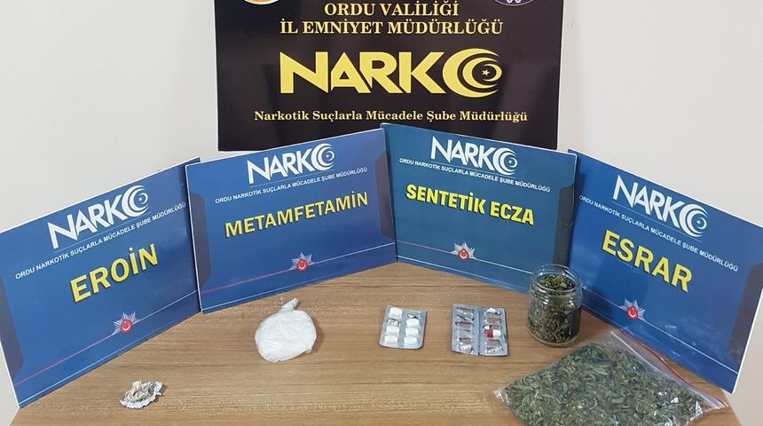 Ordu'da uyuşturucu madde ticareti yapan 7 şüpheli yakalandı