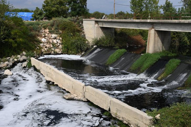 Osmaniye'de atık su döküldüğü iddia edilen Savrun Çayı'ndan numune alındı G1