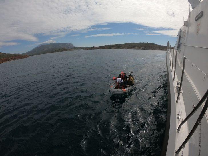 Aydın'da 96 düzensiz göçmen kurtarıldı, 24 göçmen yakalandı G3