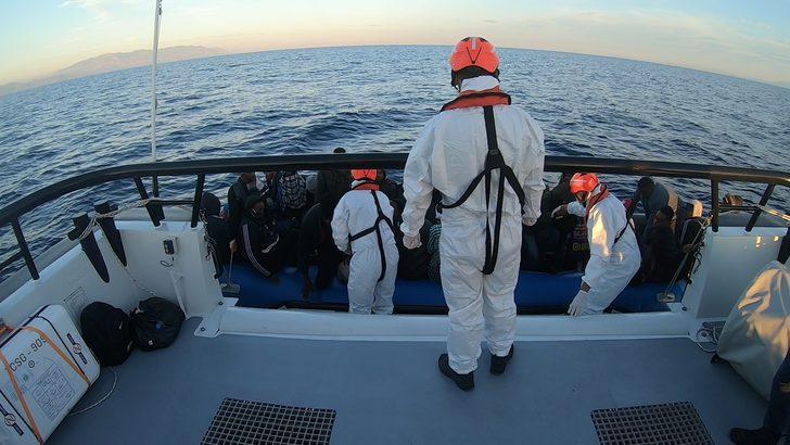 Aydın'da 96 düzensiz göçmen kurtarıldı, 24 göçmen yakalandı G4