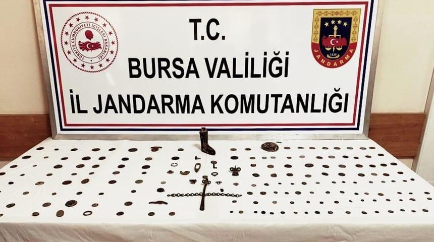 Bursa'da 161 sikke ele geçirildi