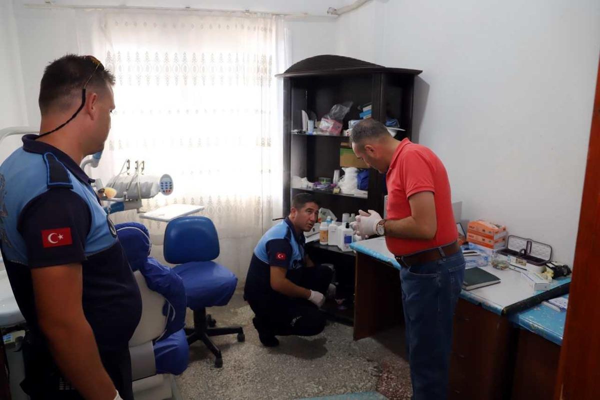 Mersin'de ruhsatsız diş kliniği kapatıldı