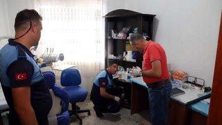 Mersin'de ruhsatsız diş kliniği kapatıldı