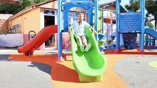 Plastik atıklar Trabzon'da oyun parkına dönüştü