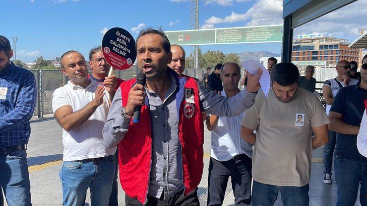 Genel İş Sendikası üyeleri, ölen arkadaşları için İzmir Metro AŞ'yi protesto etti G2