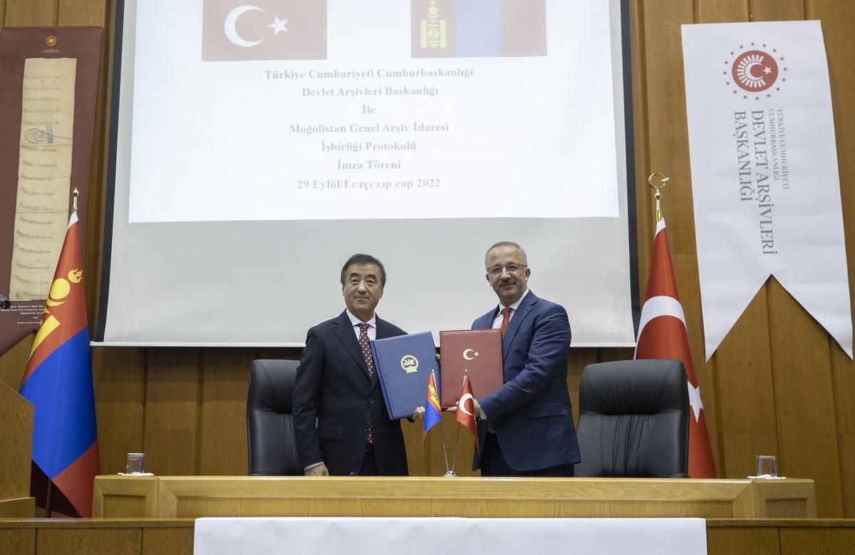 T&uuml;rkiye ile Moğolistan arasında arşiv alanında iş birliği protokol&uuml; imzalandı