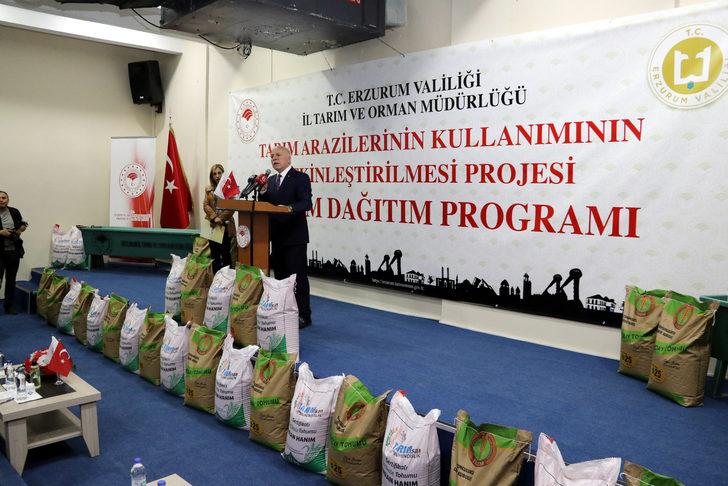 Erzurum'da çiftçilere buğday, arpa ve tritikale tohumu dağıtıldı G3