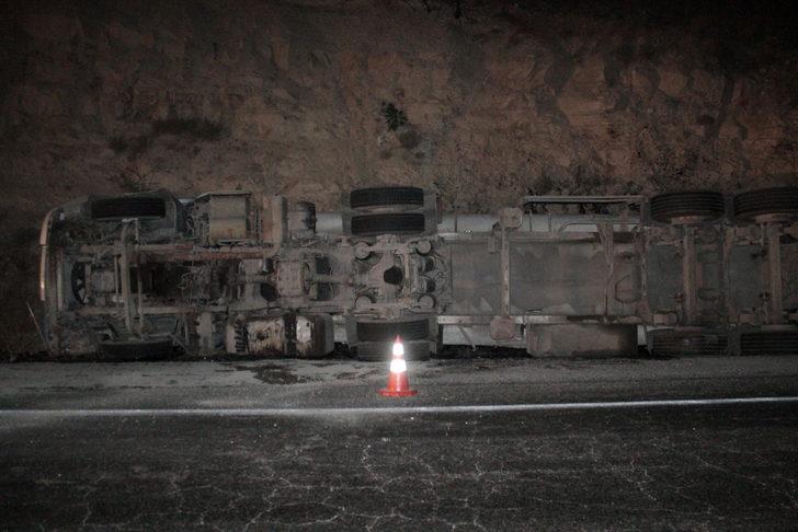 Batman'da devrilen tankerin sürücüsü yaralandı G2