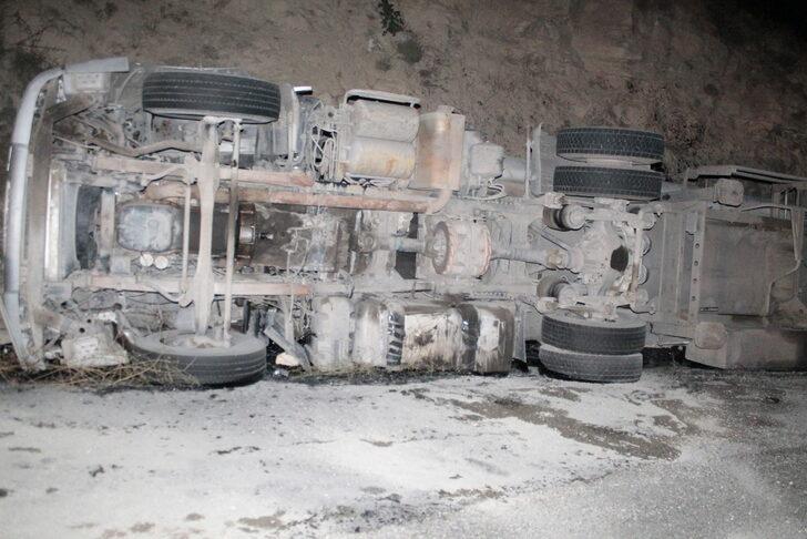 Batman'da devrilen tankerin sürücüsü yaralandı G5