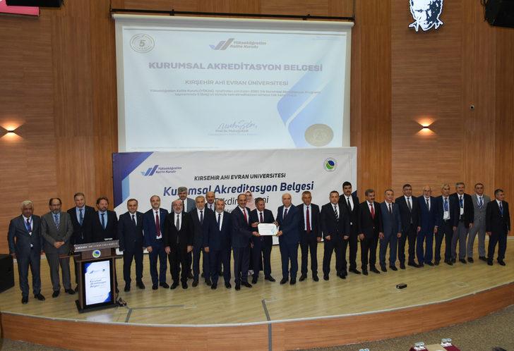 Kırşehir Ahi Evran Üniversitesine Kurumsal Akreditasyon Belgesi verildi G2