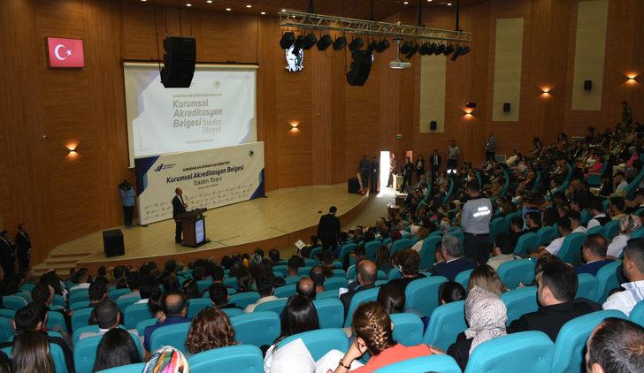 Kırşehir Ahi Evran Üniversitesine Kurumsal Akreditasyon Belgesi verildi G5
