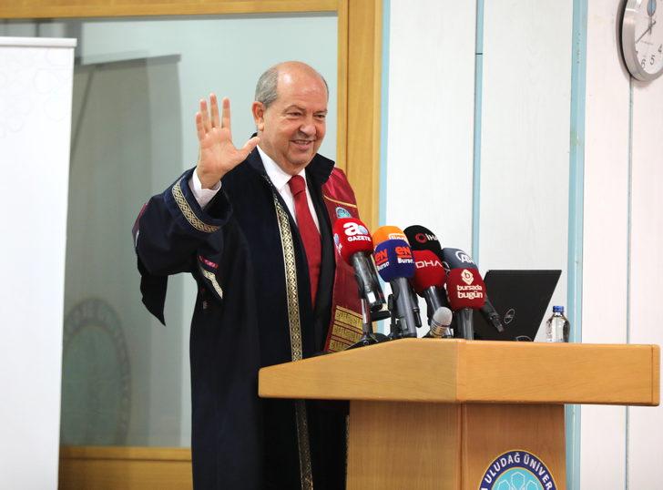 KKTC Cumhurbaşkanı Tatar, Bursa'da fahri doktora töreninde konuştu: G4