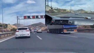 Trafik magandaları makas attıkları anları sosyal medyada paylaştı: Çok eğlenceli video...