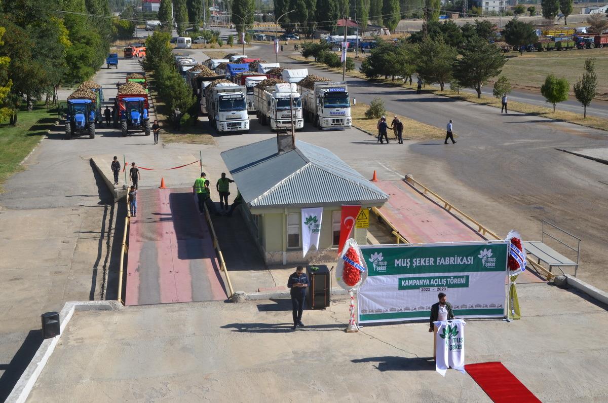 Muş Şeker Fabrikası'nda 41. pancar alım kampanyası başladı