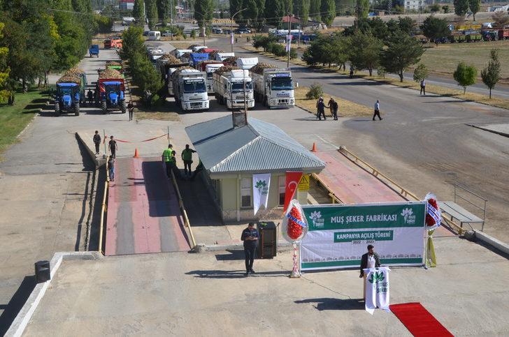 Muş Şeker Fabrikası'nda 41. pancar alım kampanyası başladı G1