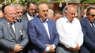 Dışişleri Bakanı Çavuşoğlu, Muğla Vali Yardımcısı Yıldız'ın cenaze törenine katıldı