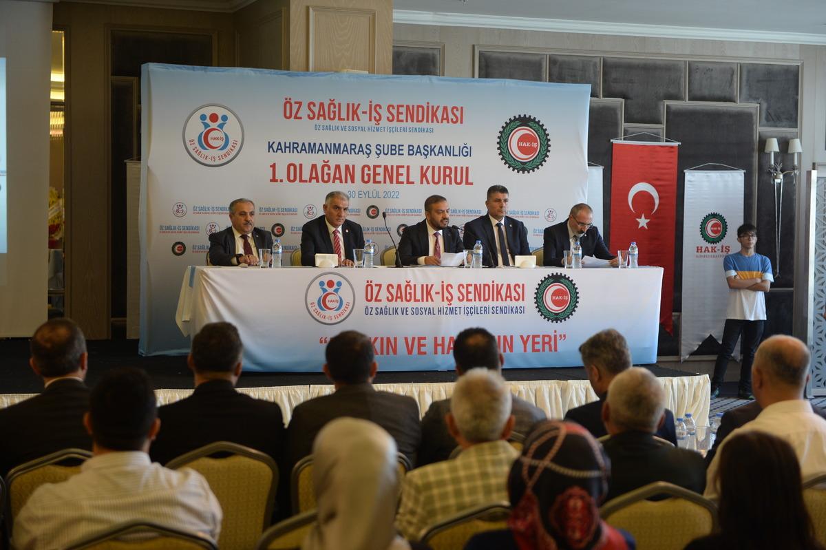 &Ouml;z Sağlık-İş Sendikası Kahramanmaraş Şubesinin 1. Olağan Genel Kurul toplantısı yapıldı