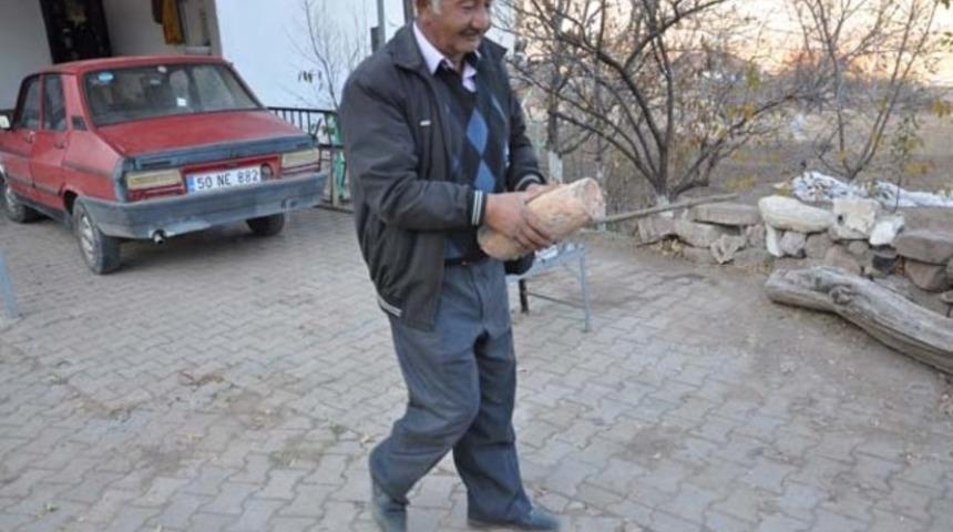 Nevşehir'de fil dişi fosili bulundu